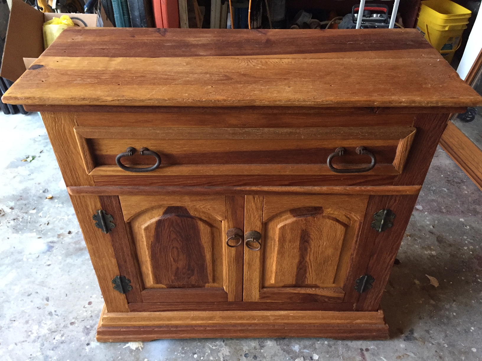 Entry Cabinet Console Buffet Makeover Beckwith S Treasures