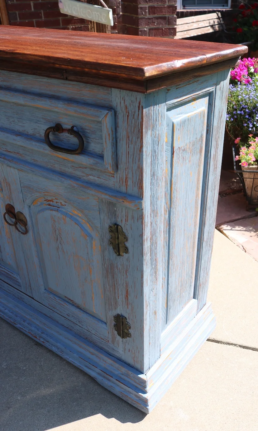 Entry Cabinet Console Buffet Makeover Beckwith S Treasures