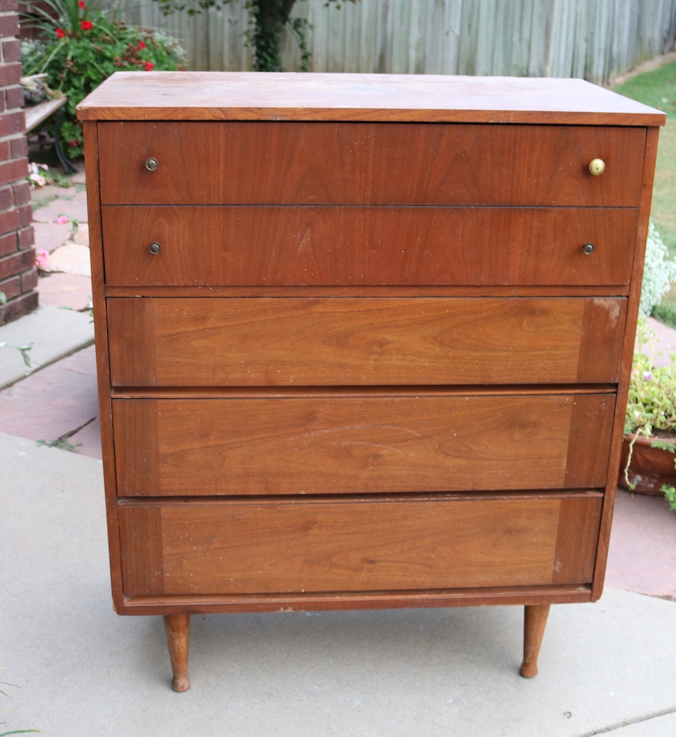 A Mid Century Chest Of Drawers Makeover Part One Beckwith S