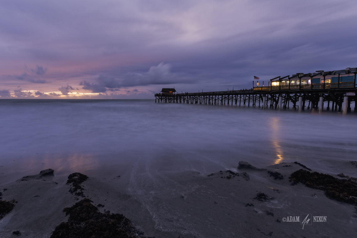 Cocoa Beach Pier. Canon 5dIII w/16-35mm, 60sec @f/16, ISO 100. Processed in Lightroom 5, Photoshop CC 2014 and onOne Perfect Effects 9