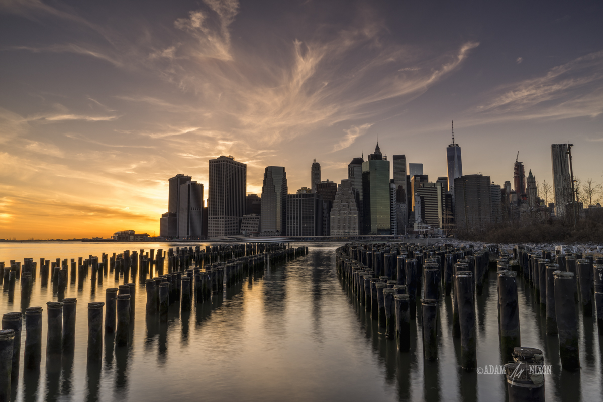 New York City Skyline at sunset