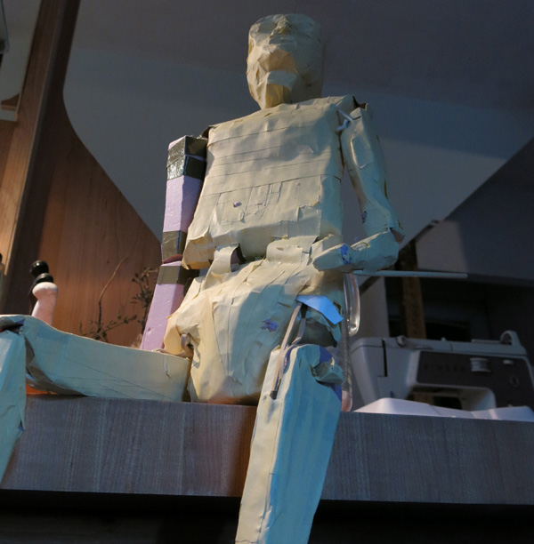 Hans halfway built.
