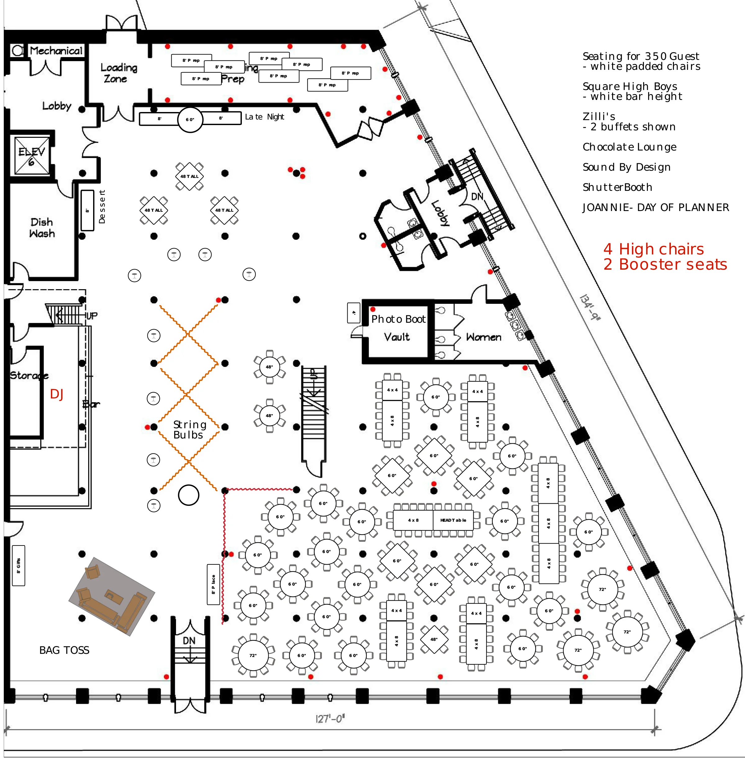 333 Space - Seating 350 Guest