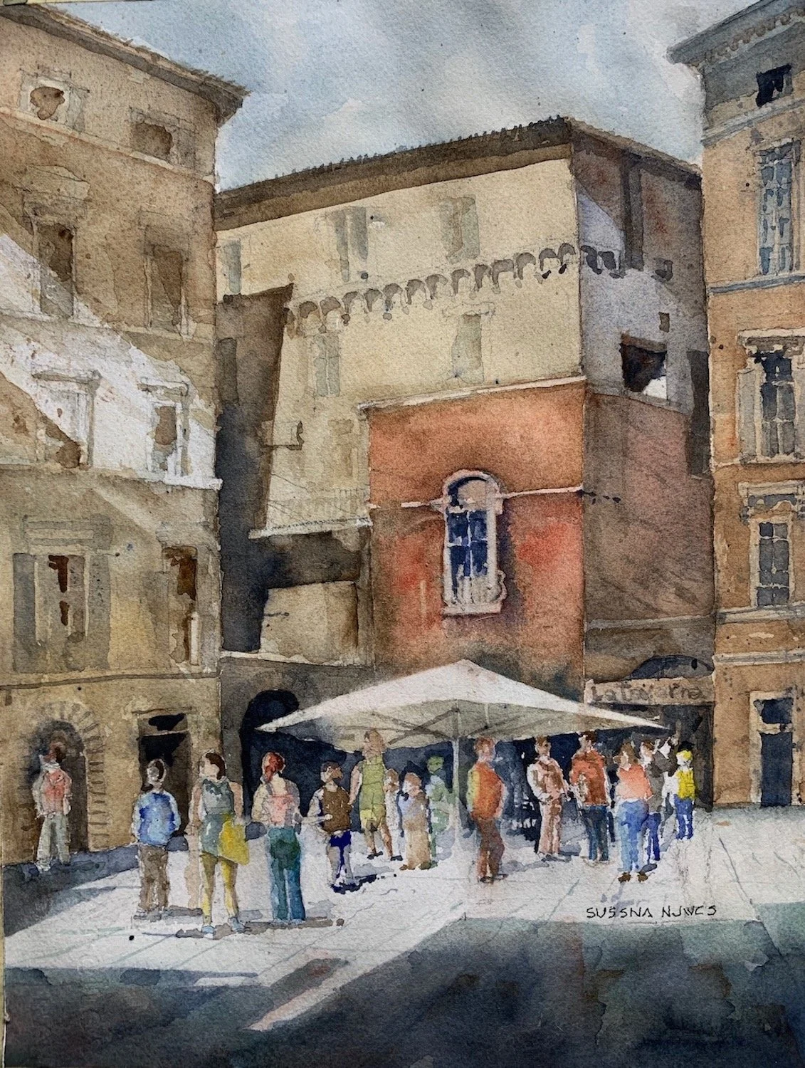 Breakfast in the Piazza