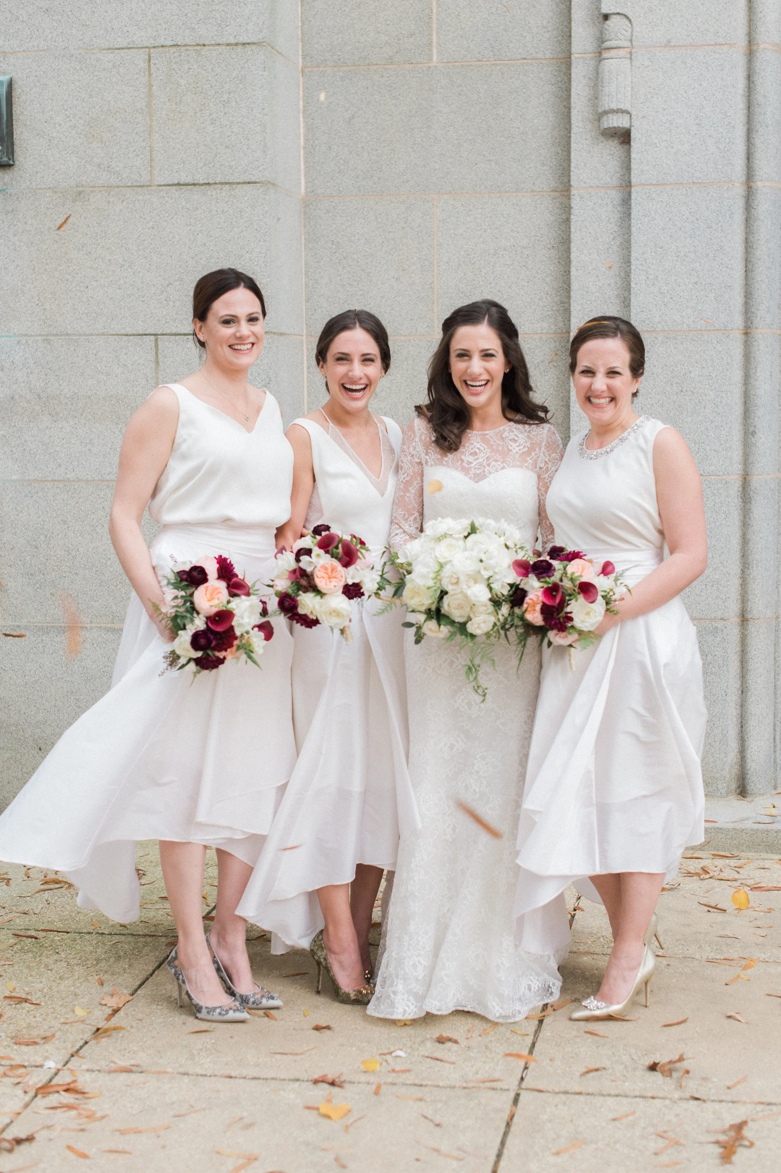 Dress Envy for Your Girls: White Bridesmaids Dresses!