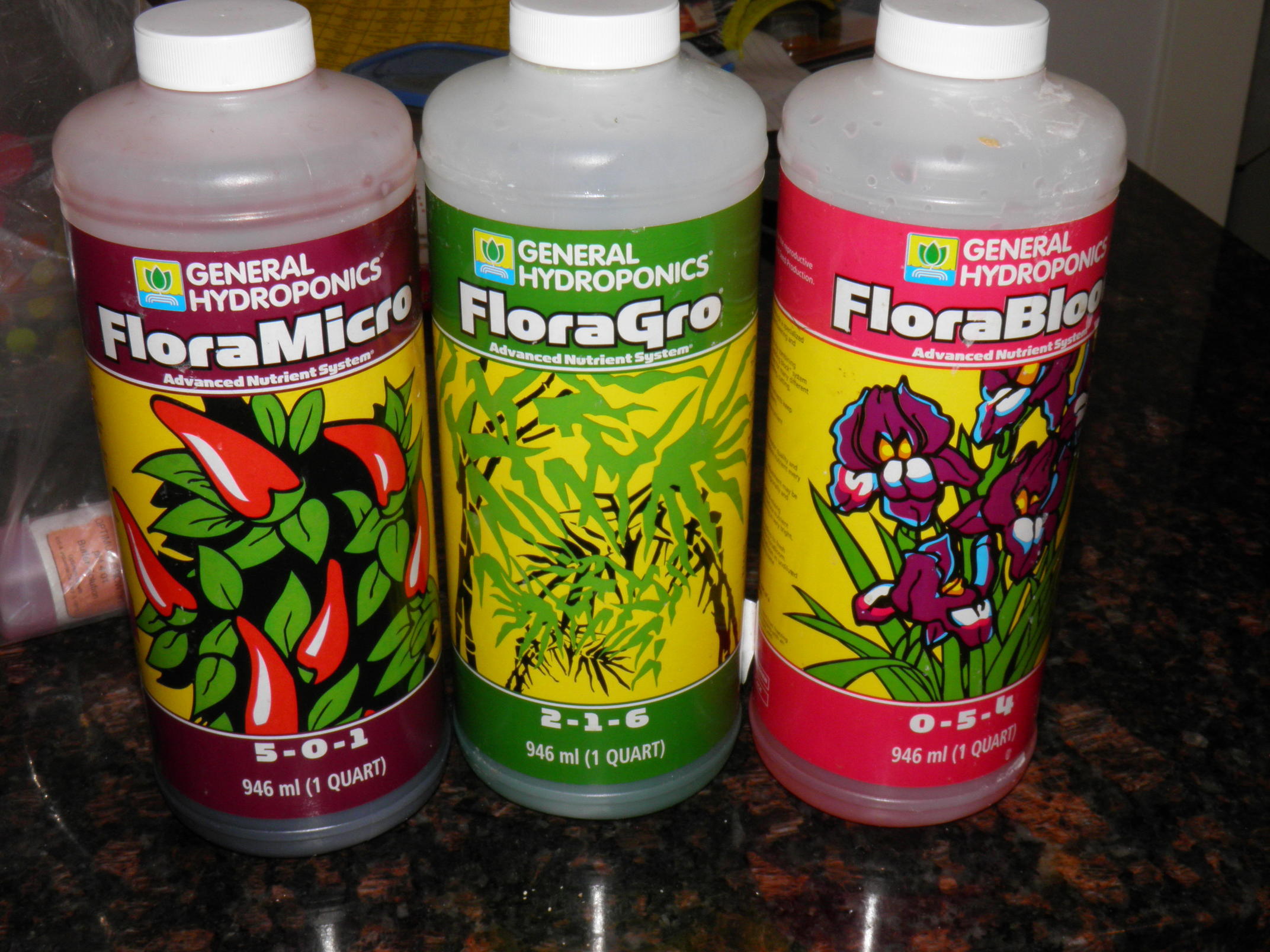 General Hydroponics Flora Series Nutrients