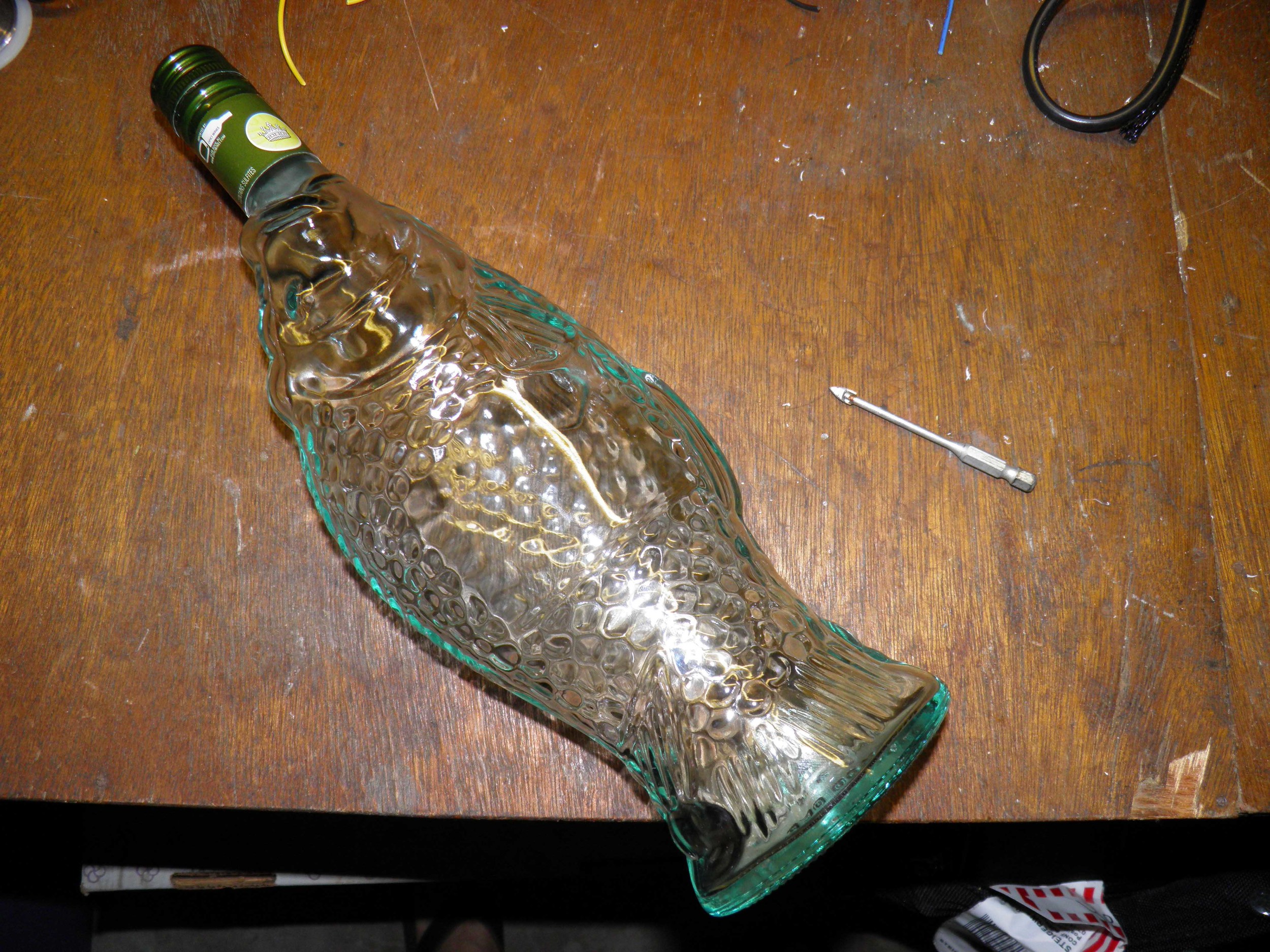 The Bottle and 1/4" Glass Drill Bit