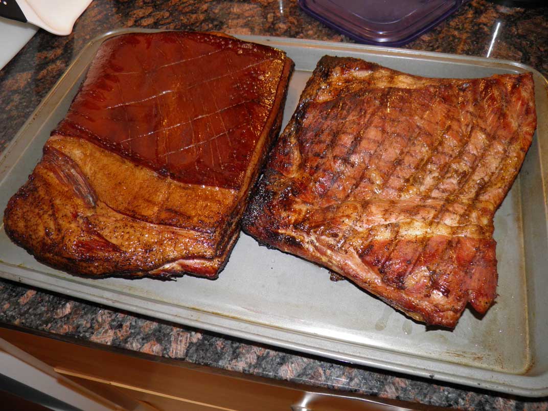 Left: Skin On, Right: Skin Off