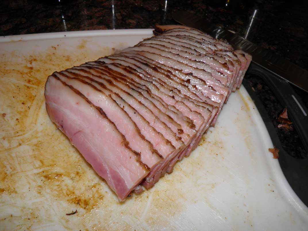 Slices Cut in Half for Easier Packaging/Frying