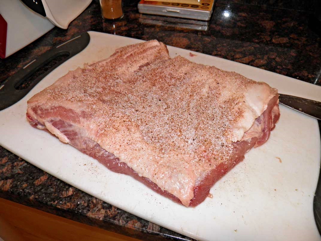 BBQ Rub Cure Applied