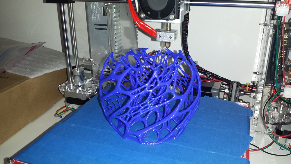 Printing a Cellular Lamp from Thingiverse
