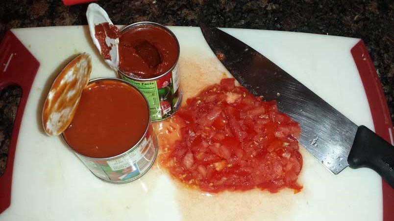 6oz Paste, 8oz Sauce, 1 Whole Tomato - Diced