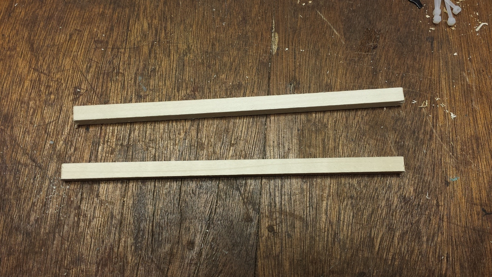 Two 9.5" Pieces of 3/8" Square Dowel