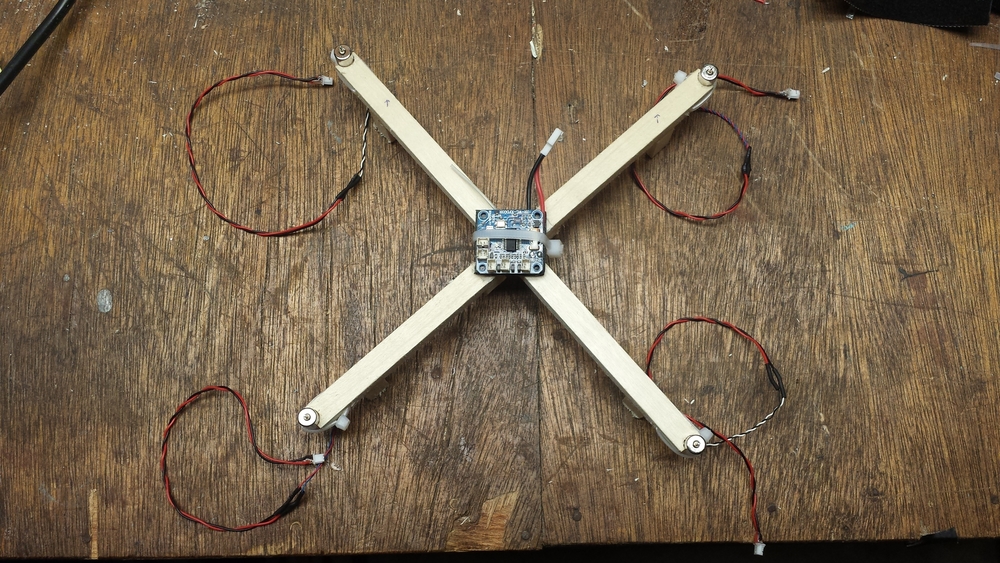 All Four Motors Zip Tied and Mounted