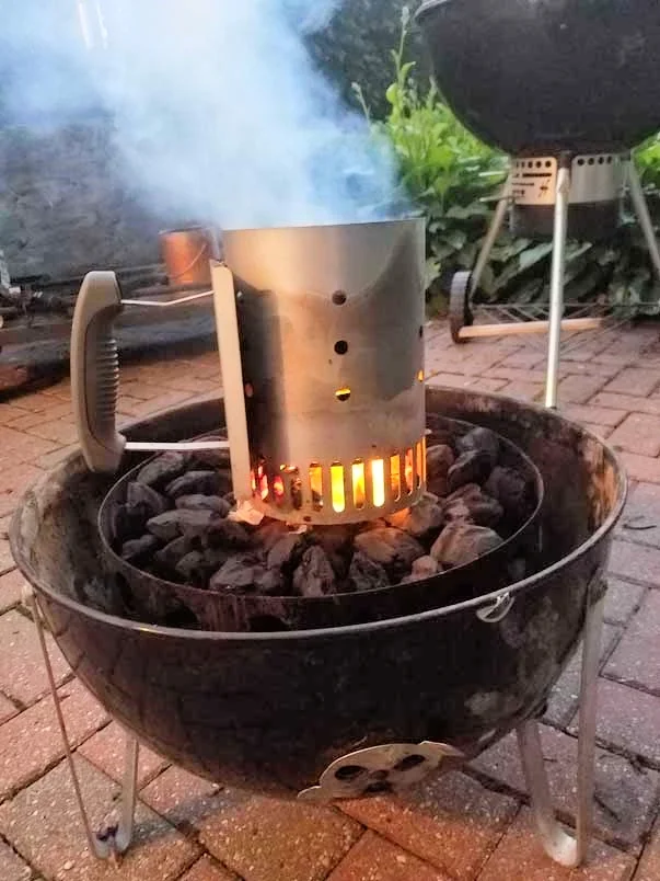 Firing up the smoker at 4:30am