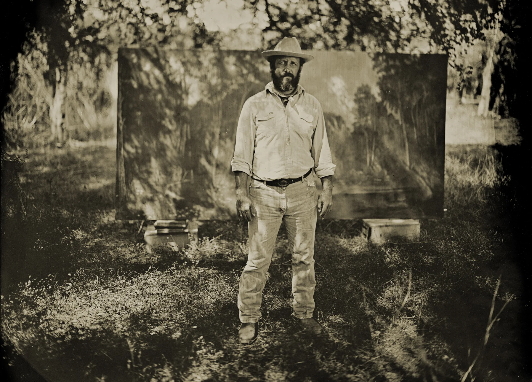 Original tintype of Jack Sanders for Tribeza magazine