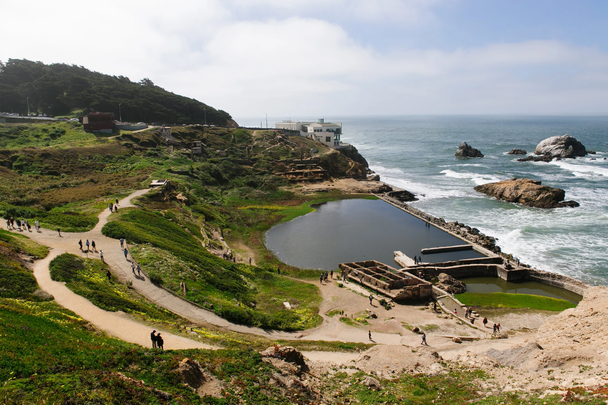 View of Sutro Baths from the Lands End Trail