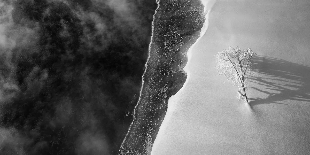 Frozen Earth in BW