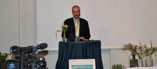 Peter Boyce addresses the World Conference Against Drugs in Gothenburg Sweden on behalf of the NNOAC Foundation.