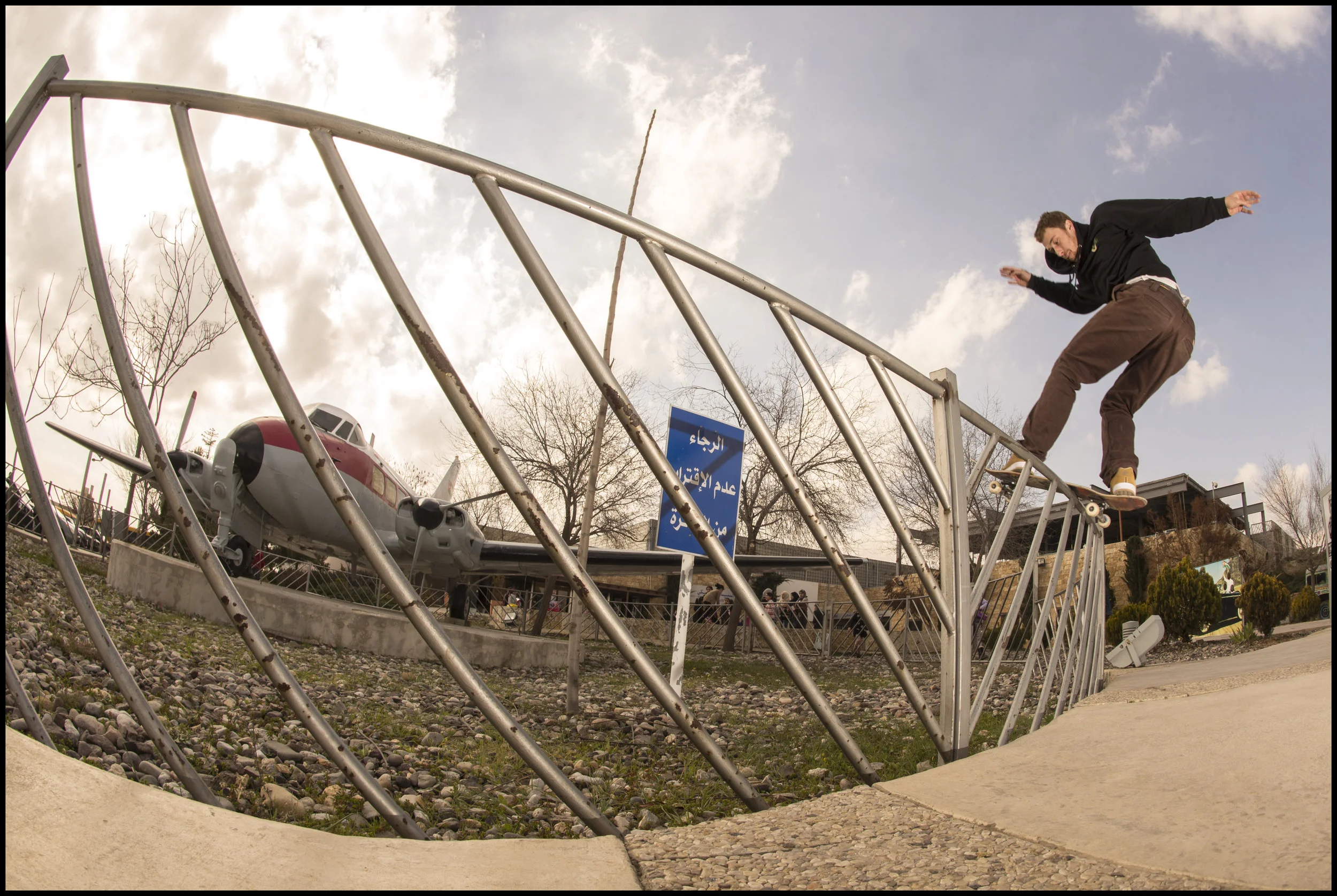 Frontside Boardslide by Patrik Wallner in Amman, Jordan