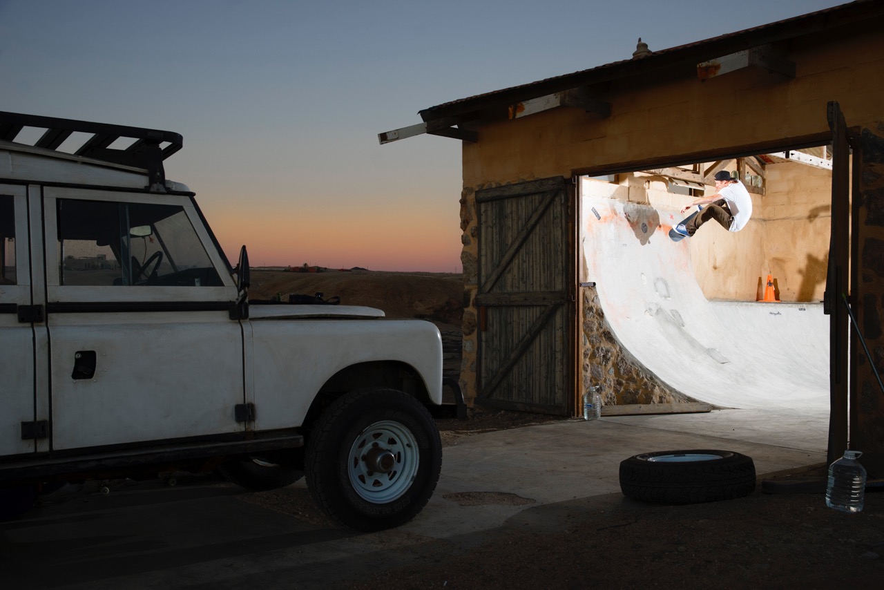 Frontside Ollie by Samuel Mcguire in Namibia