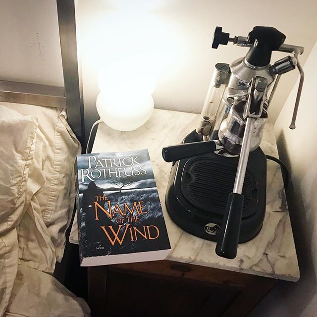 Yes, I keep an espresso machine on my bedside table ☕️ Here are some recent reads:
.
.
The Name of the Wind by Patrick Rothfuss. .
.
The Changeling by Victor Lavalle. .
.
Old Filth by Jane Gardam. .
.
The Slide by Kyle Beachy. .
.
Always open to some