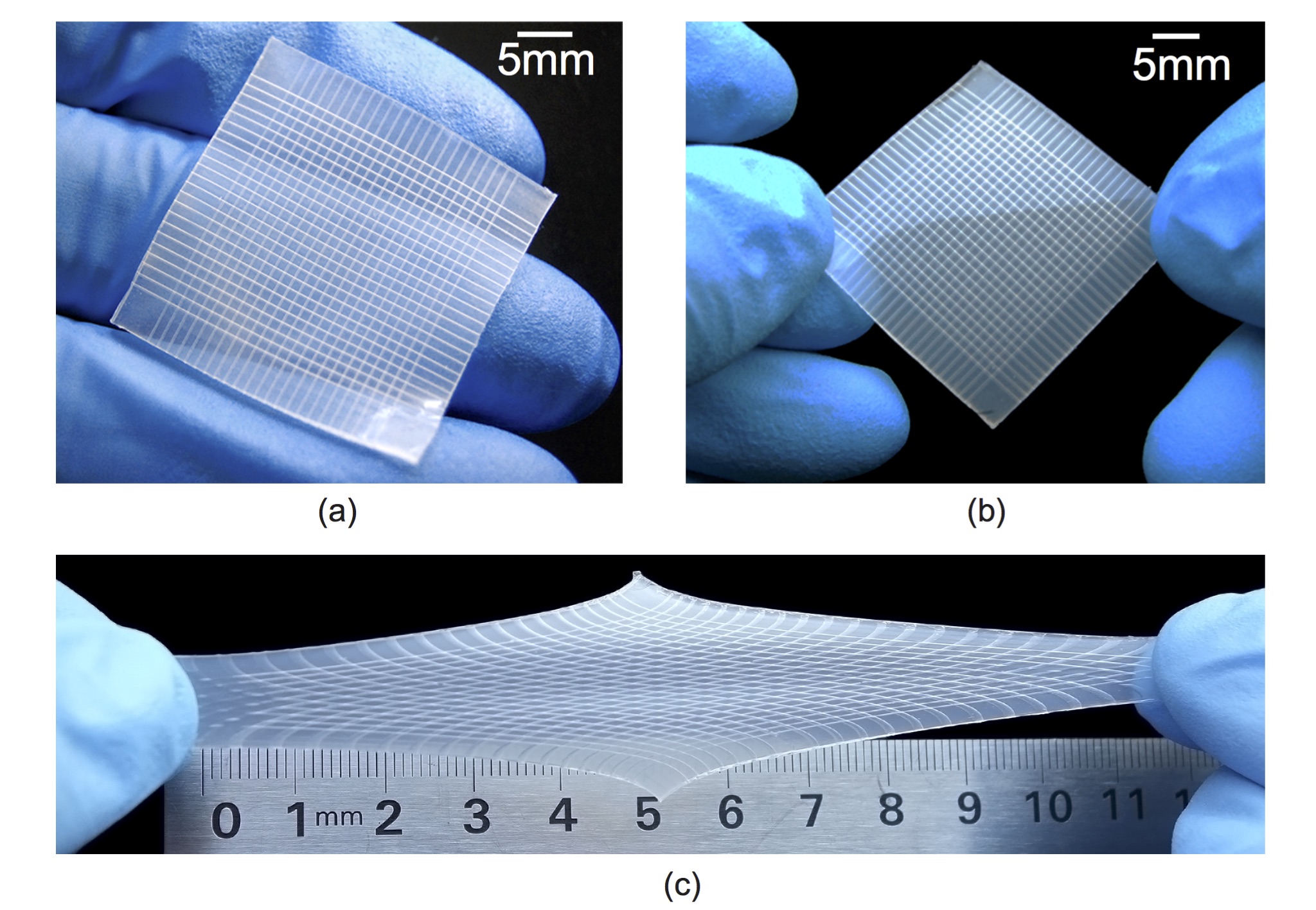 Stretchable tactile imaging sensors