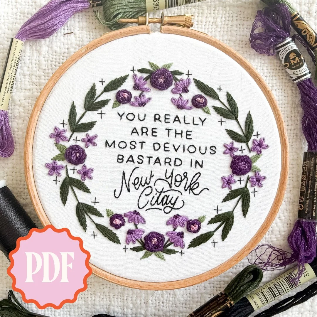 The Most Devious Bastard Embroidery Pattern