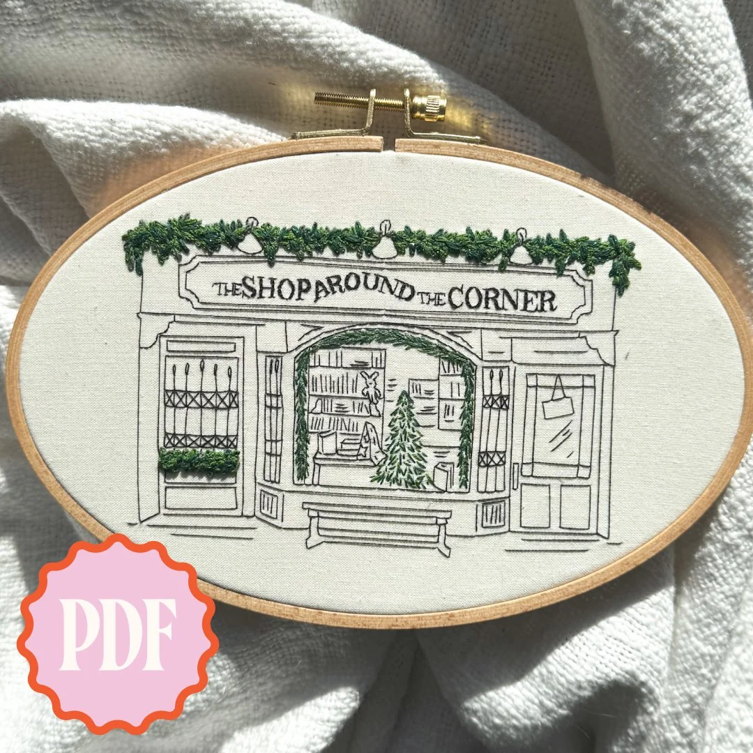 Shop Around the Corner Embroidery Pattern