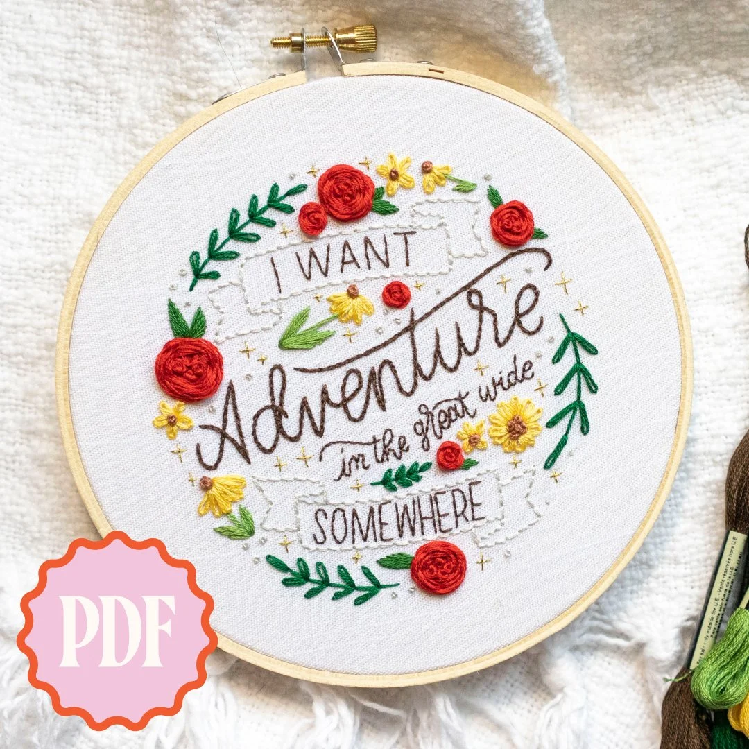 I want Adventure Embroidery Pattern