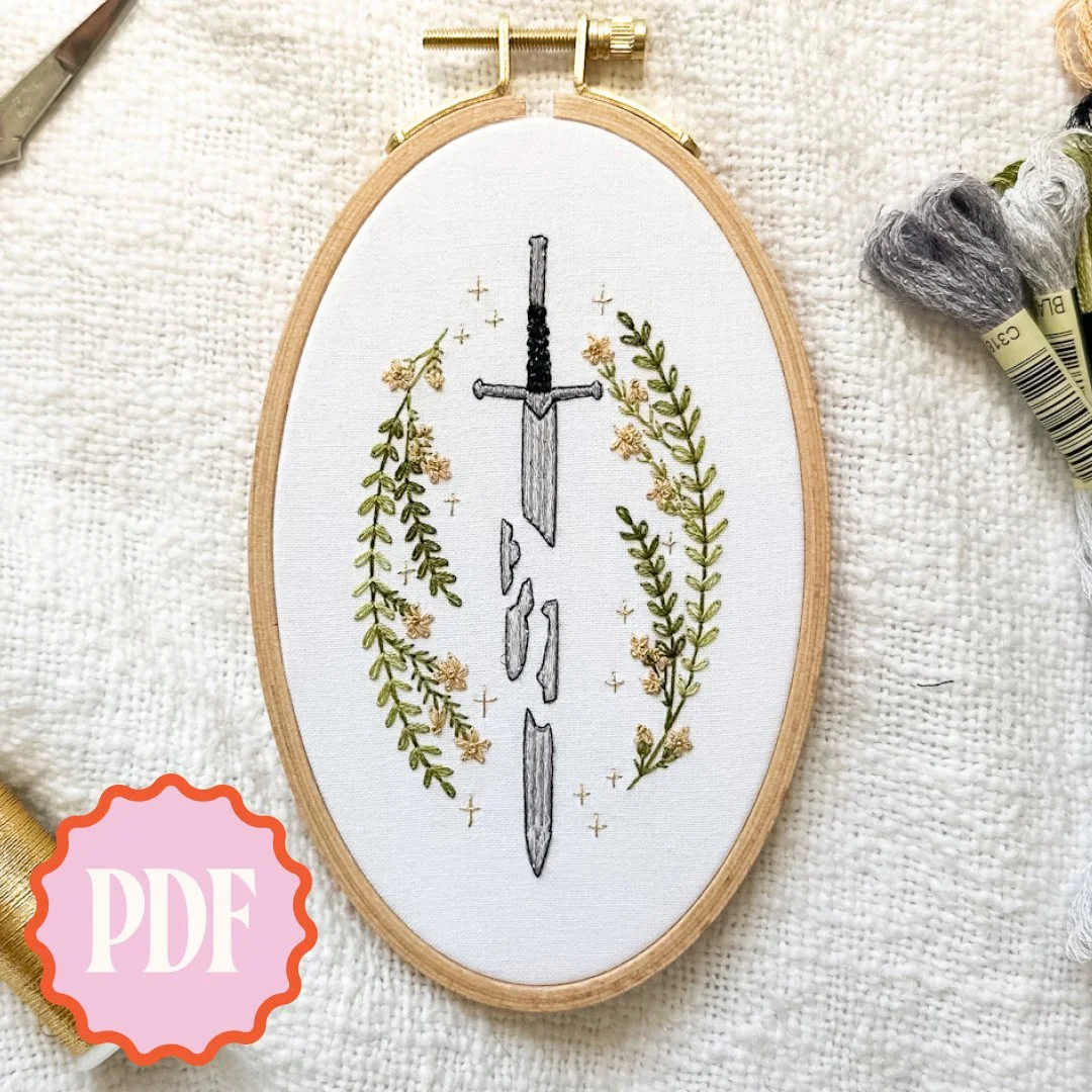 Narsil Embroidery Pattern (Oval)