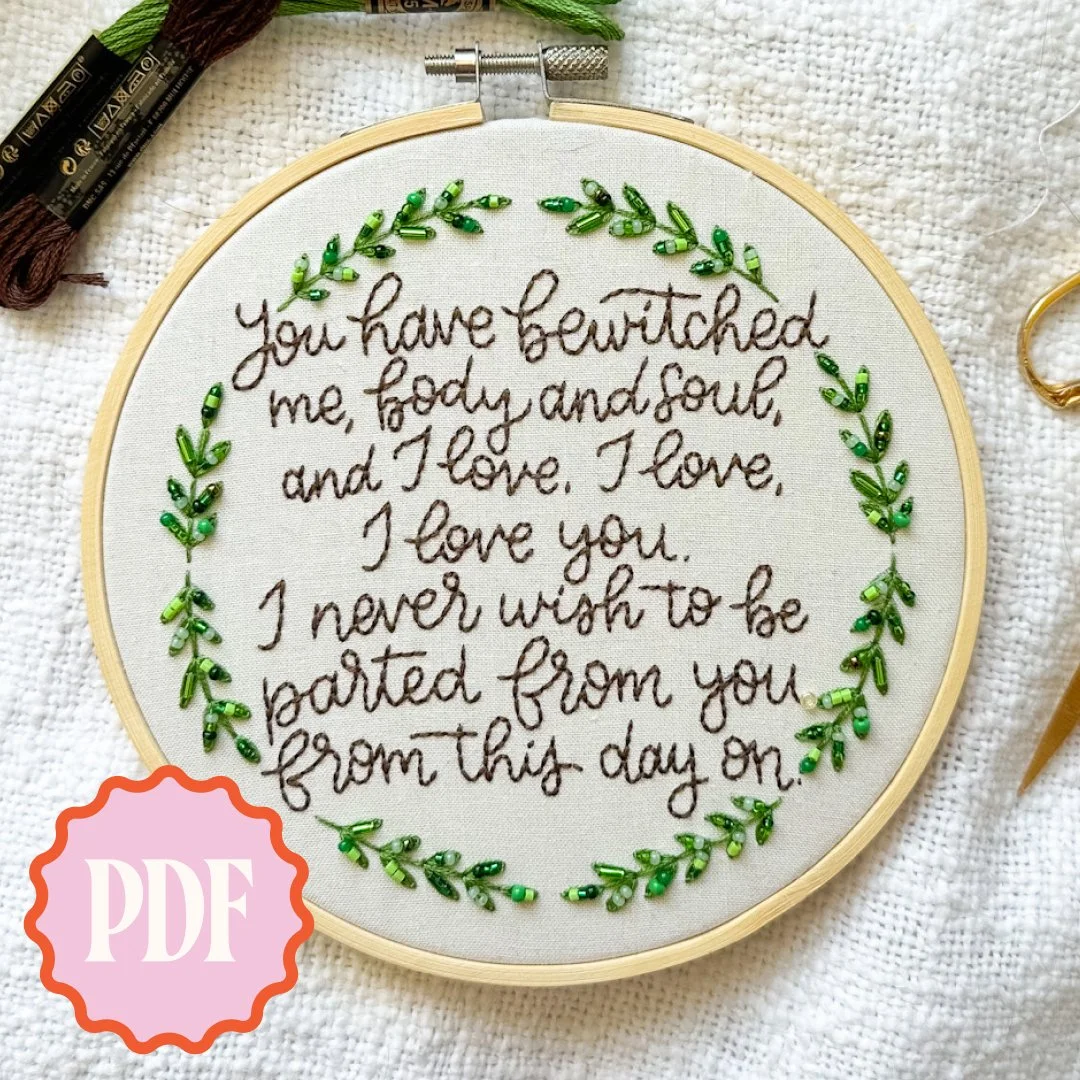Bewitched Embroidery Pattern