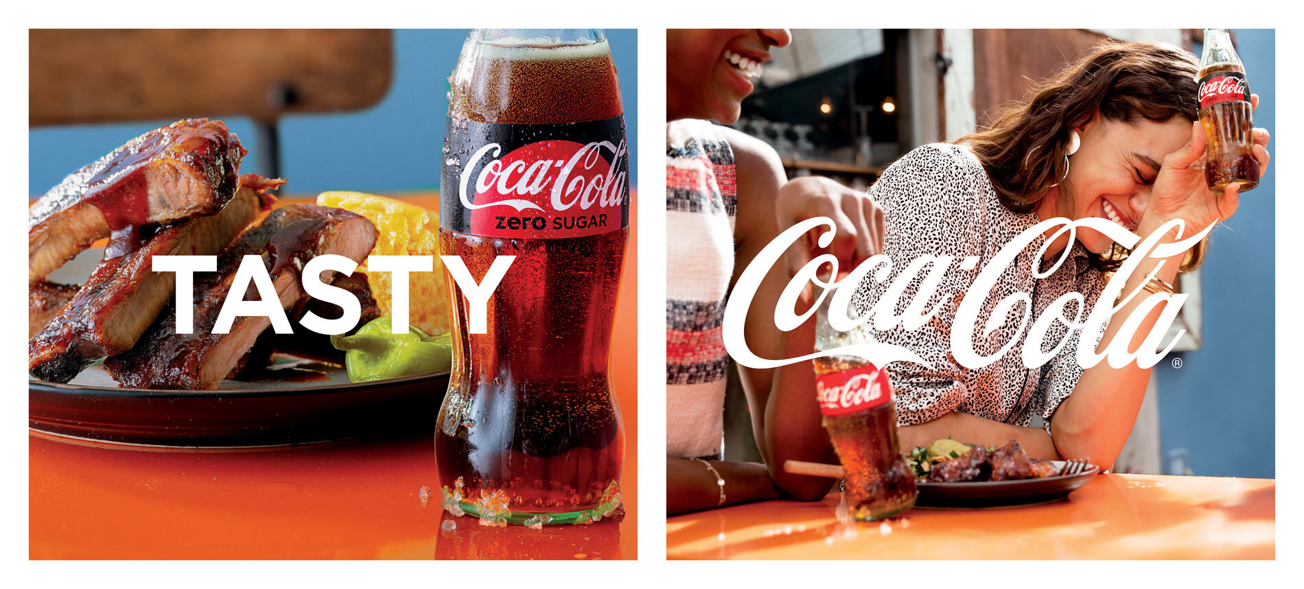 Food Styling — Lead Food Stylist: Victoria Granof, Los Angeles Food Styling Assistant: Kendra Aronson . Client: Coca Cola. Photographer: (L) Anna Williams (R): Anais & Dax. Agency: Joy Asbury Productions. Location: Los Angeles.