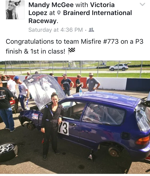 ChampCar Organization shout out to MiSFIRE