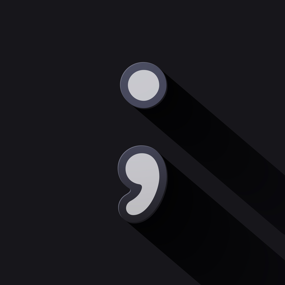 Semicolon Images  Browse 1664 Stock Photos Vectors and Video  Adobe  Stock