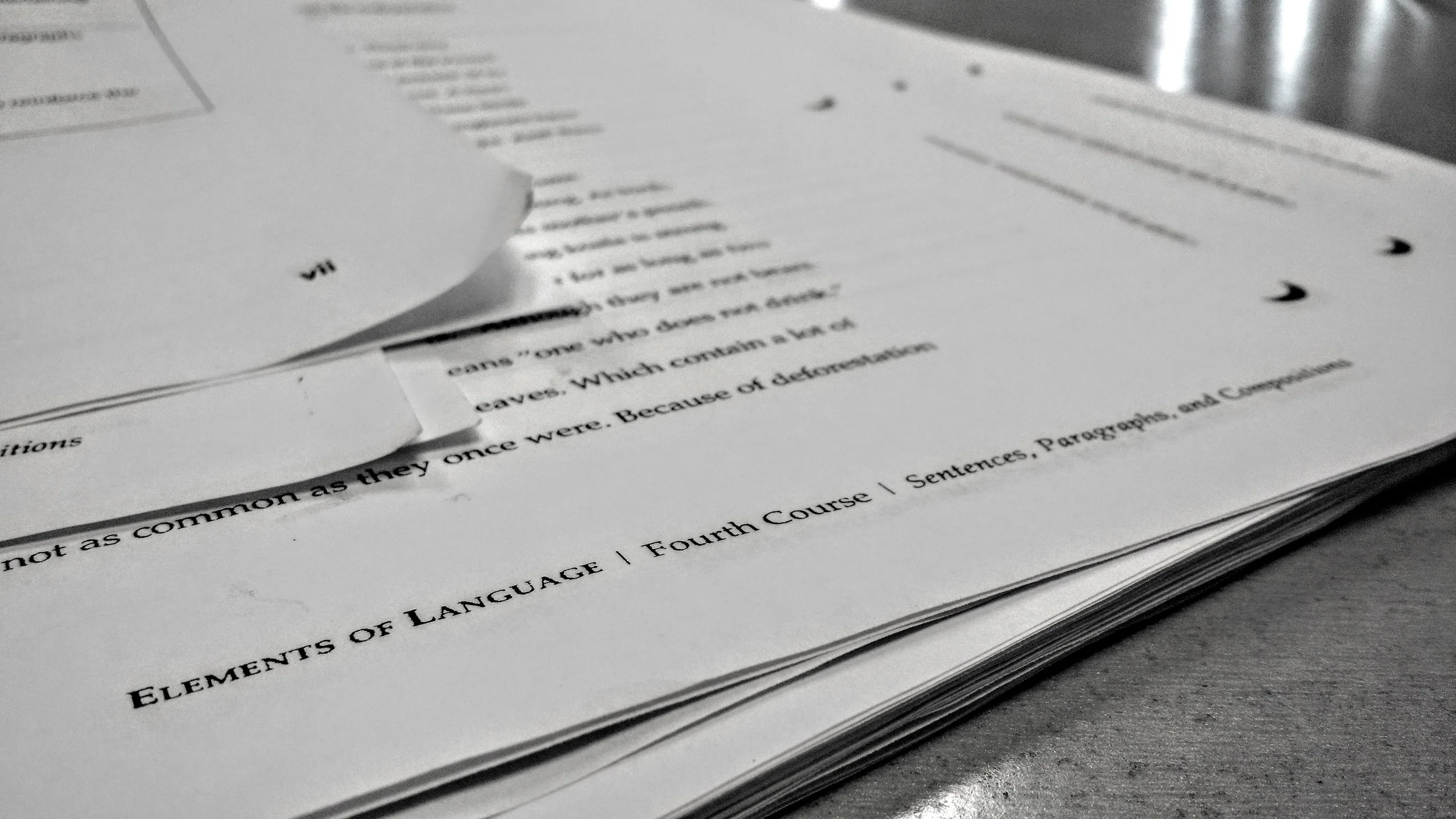 Conventions Worksheet 36, pg 36: Revising Stringy Sentences