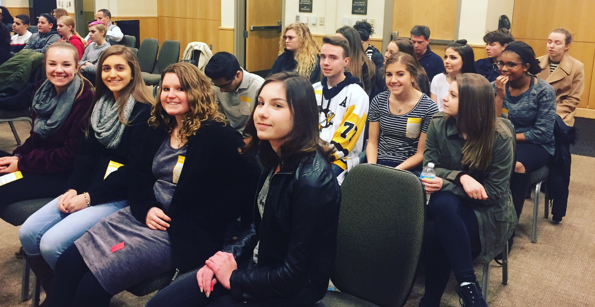 Photo: 2017 Pittsburgh Data Jam student field trip.