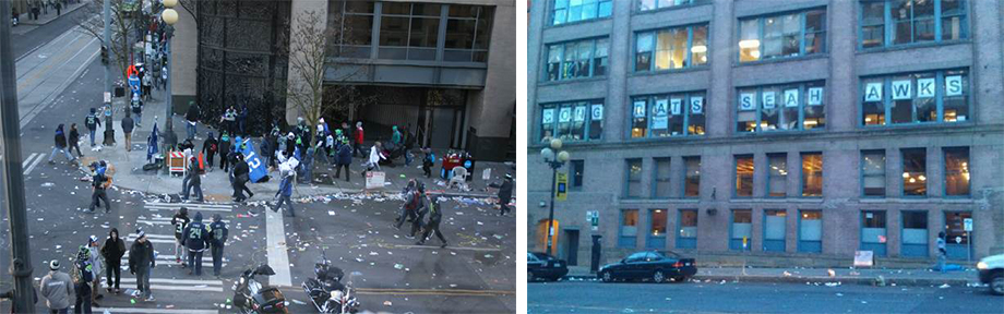 2-3 pm: After the parade has passed . . .View to 2nd and Jackson