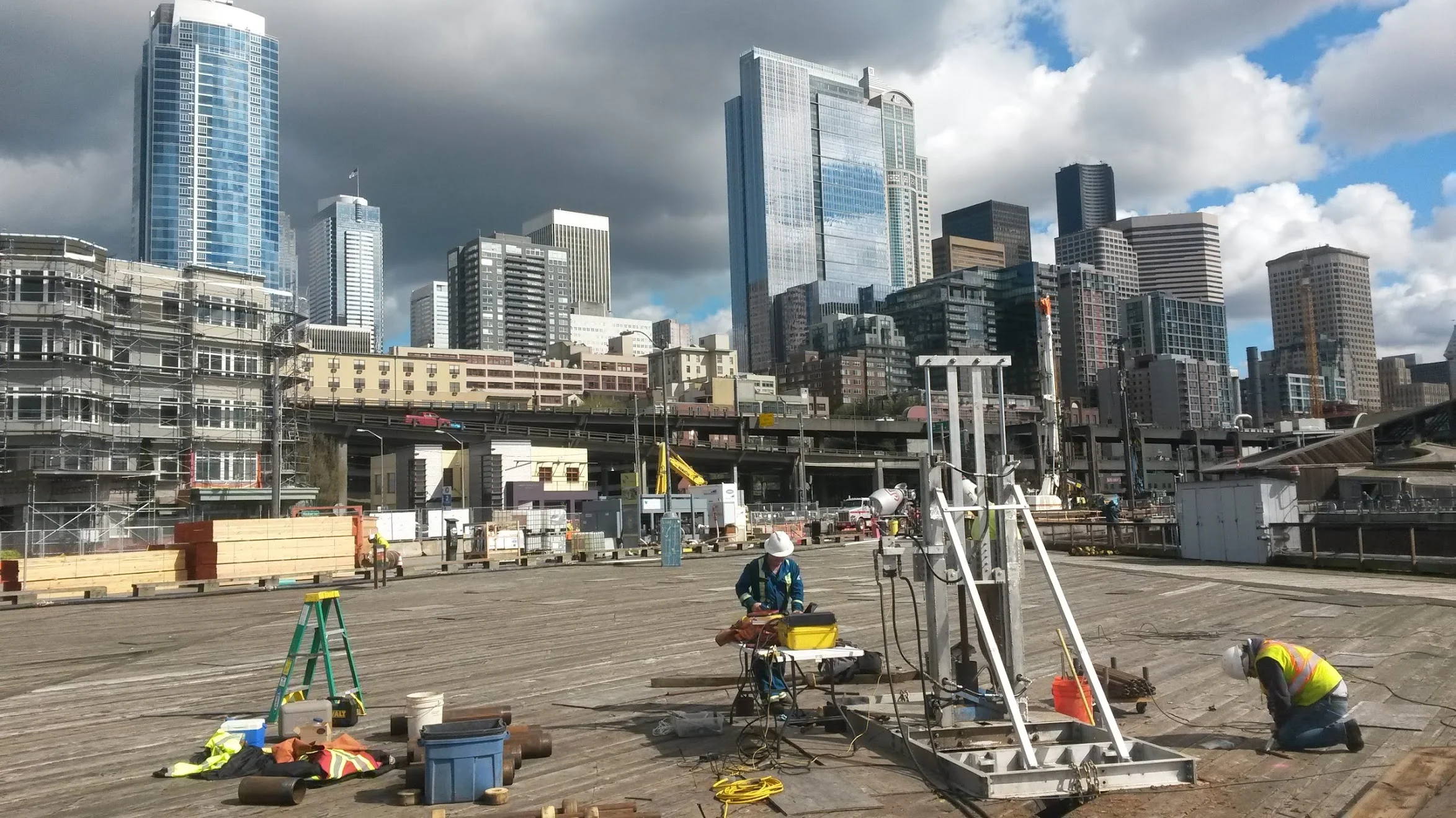 Cone Penetrometer Test on Seattle's Pier 62
