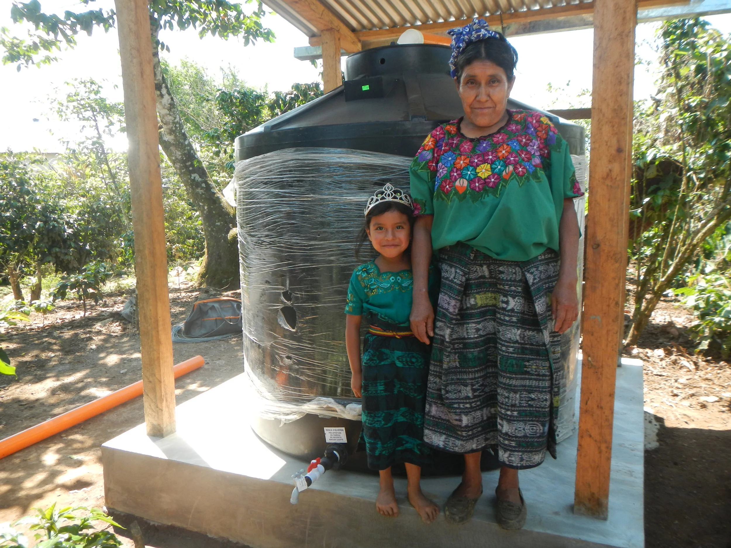 Family and finished water tank