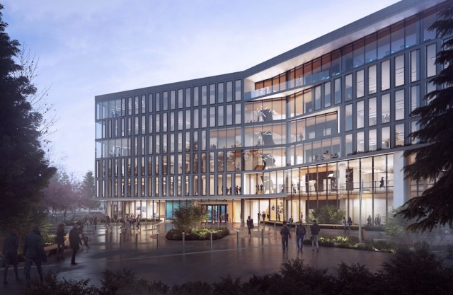 The “Hub” will be a 6-story office building scheduled for construction and then move-in for first quarter 2020.
