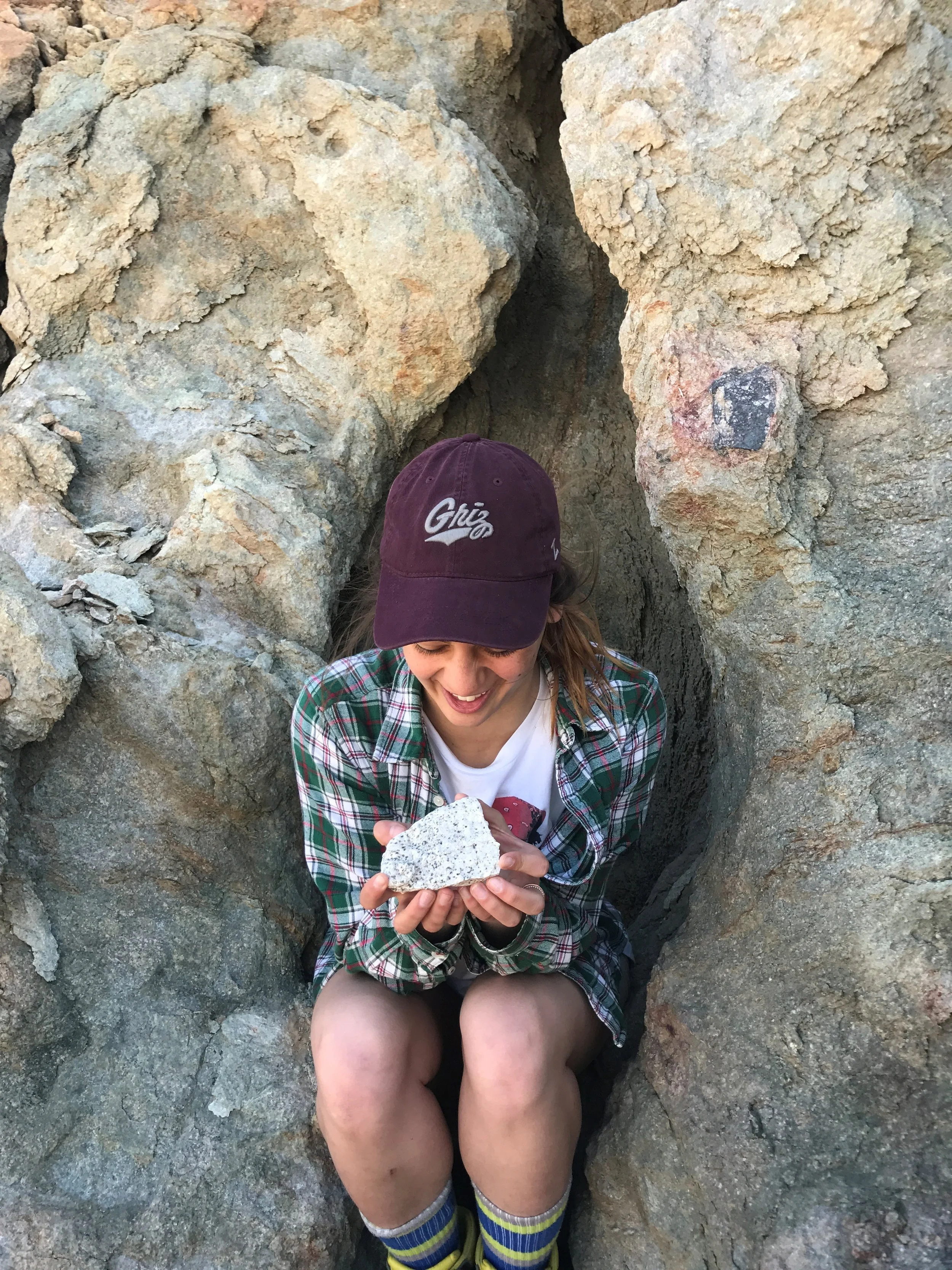 Isabellah enjoying Death Valley geology.