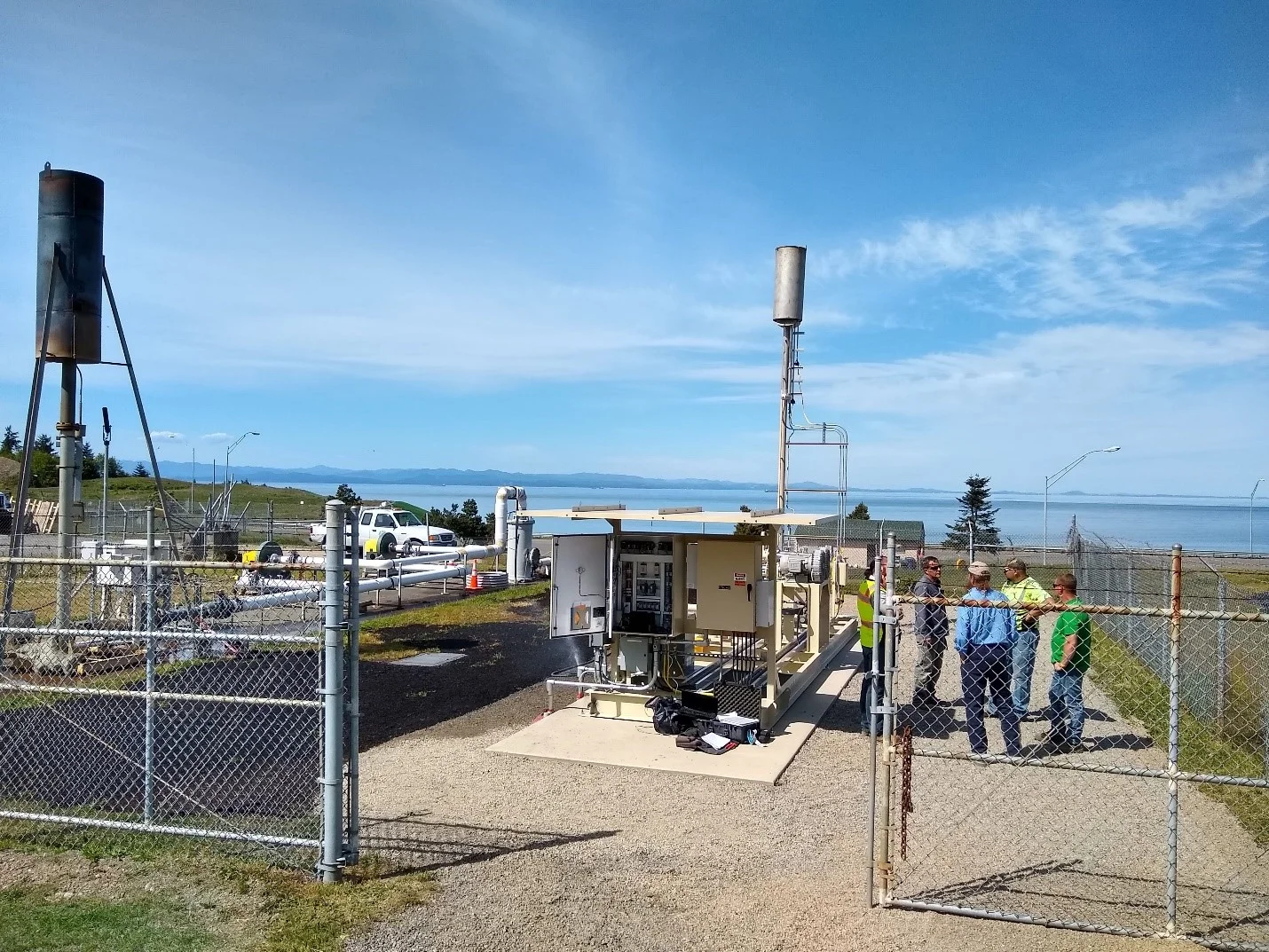 The last flare this landfill in Port Angeles will ever need. When the gas is no longer combustible, reliable treatment will be provided by biofilter technology – made easier by recent updates in air quality criteria.
