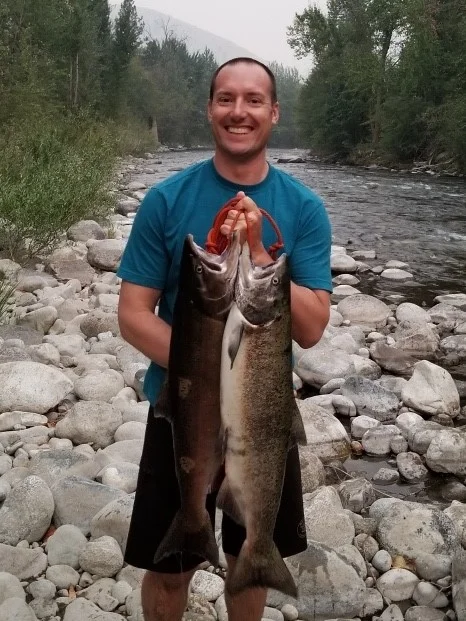 Aspect Angler Jordan Sanford with a catch on the Enitat