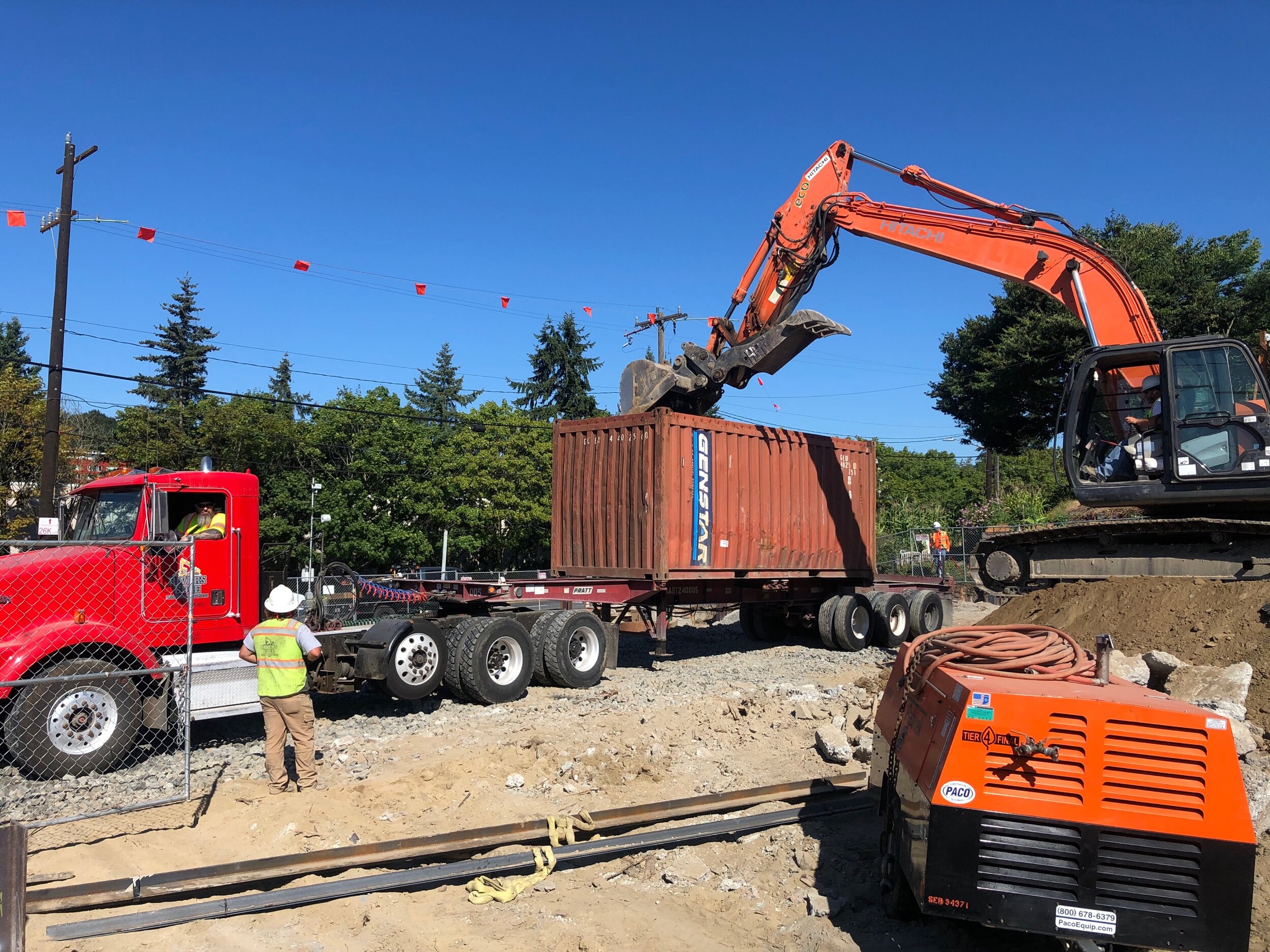 First load of contaminated soil out at Maddux North