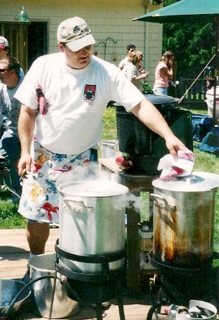 Mike Grattan's clam boil!