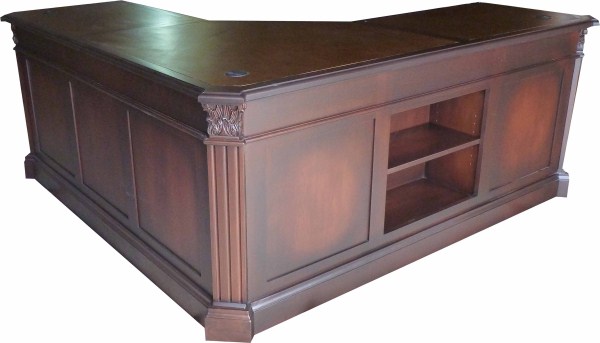 Leather Top Corner Desk