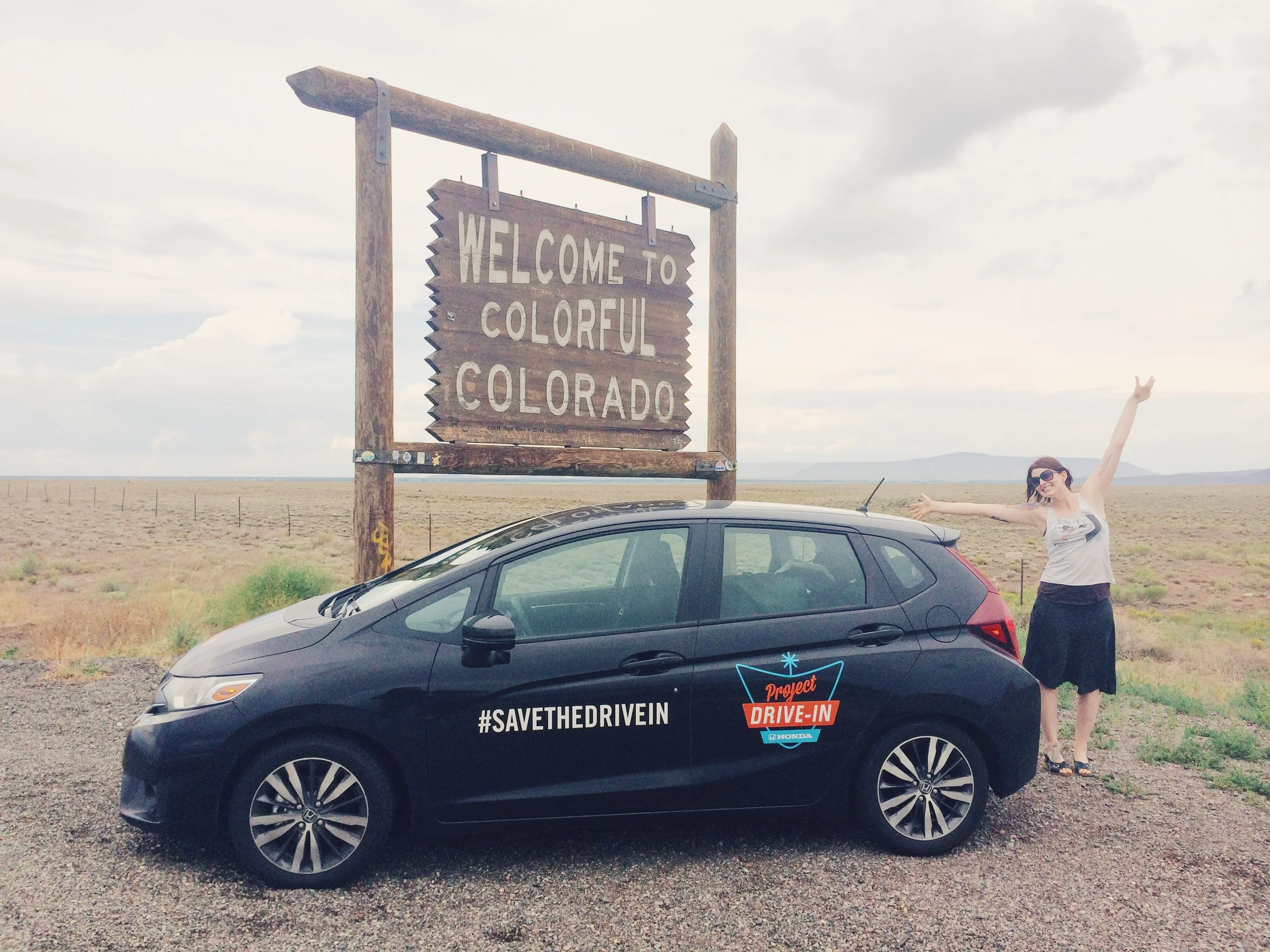 Wonda the Wonder Honda and I excited about leaving the desert. Thanks Honda for loading me this beauty for my adventure!