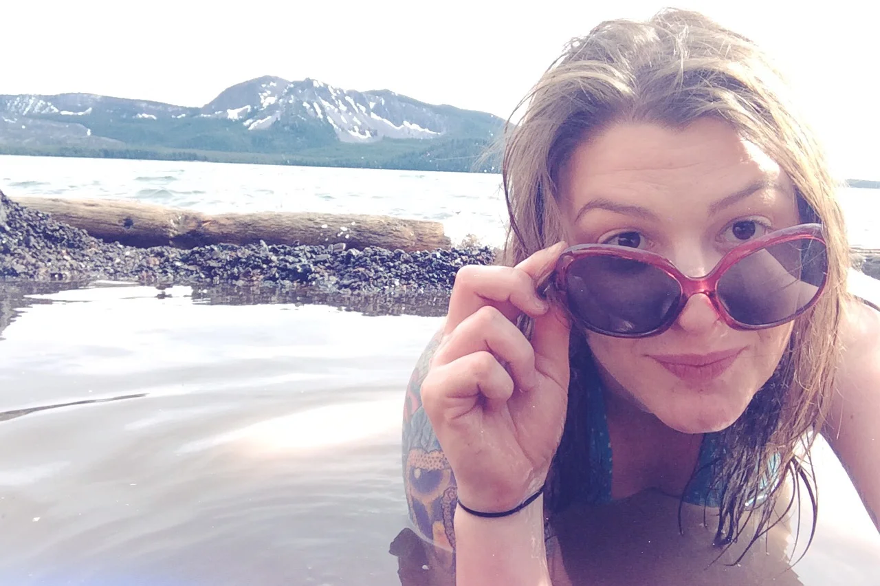 I was also able to hit up this amazing hot spring just south of Bend! The lake was freezing but the hot springs were just right and the view was breathtaking. We also drank an entire box of wine while soaking. It was a damn good day!