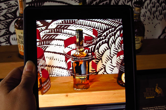 Bottle Display with iPad